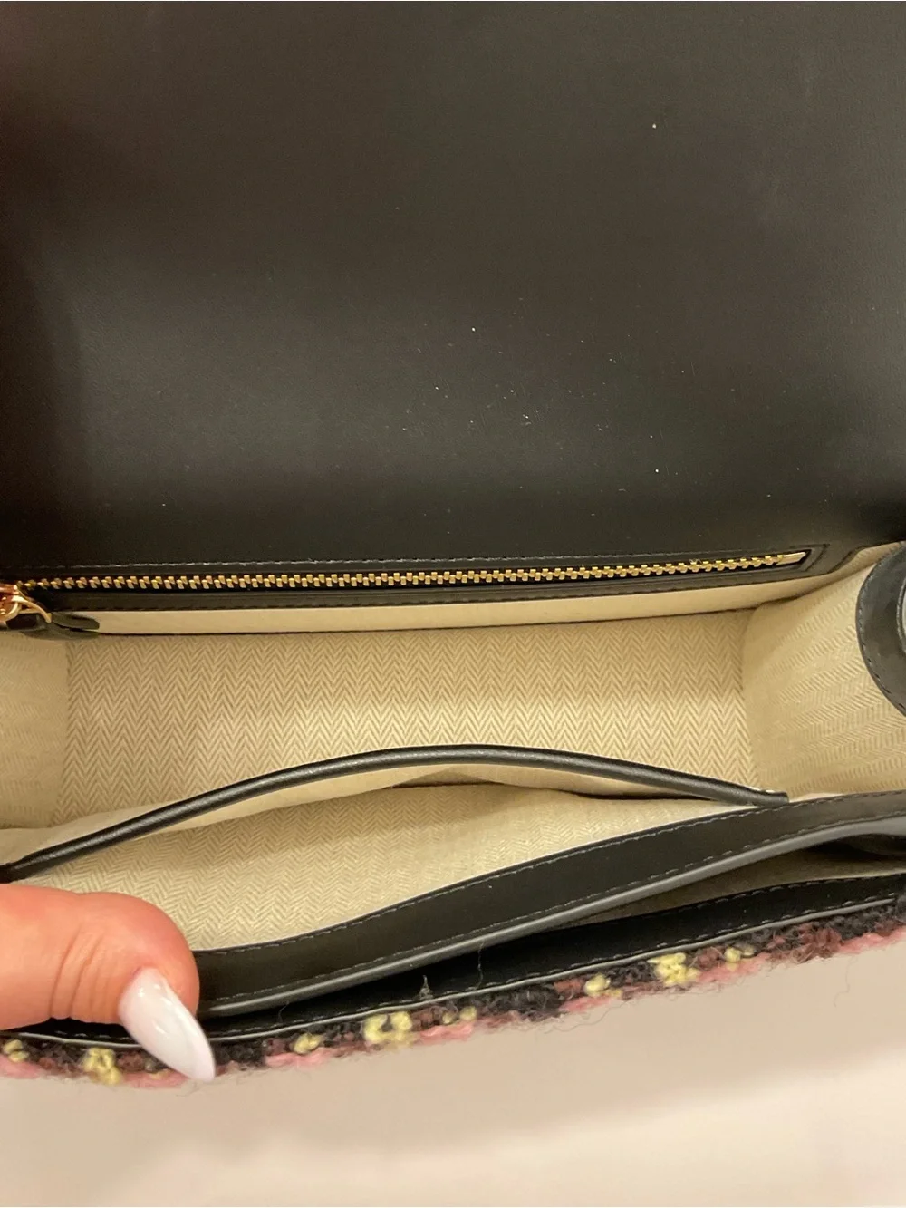 NWT Tory Burch Tweed Shoulder Bag - Picture 12 of 14